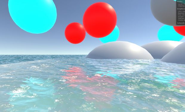 A flexible ocean rendering test scene, slide 1 of 2